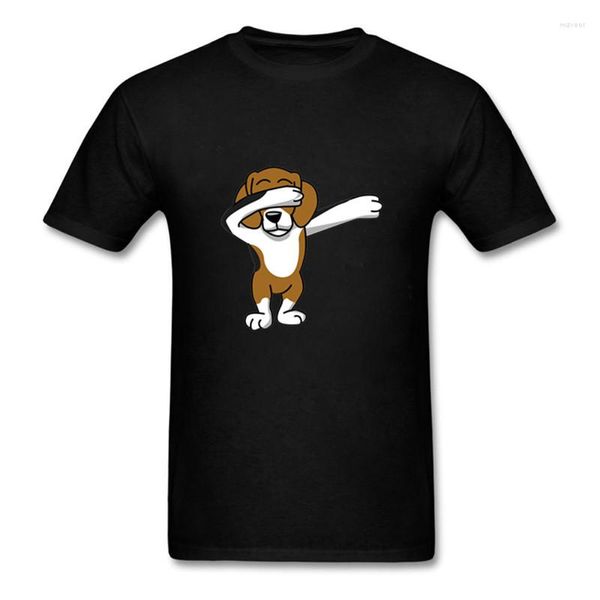 Camisetas para Hombre Estilo De Verano De Moda Camiseta De Manga Corta para Niños Camiseta Linda Dabbing Beagle Dab Dance Camiseta Divertida con Estampado De Perro Mascota para Hombres Ropa De Calle