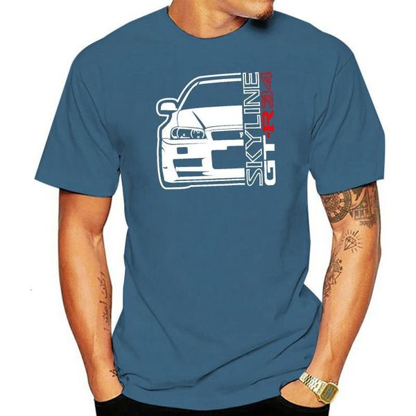 T-shirts hommes mode été t-shirt classique fans de voitures japonaises Skyline GT-R 34 t-shirt t-shirt 230420