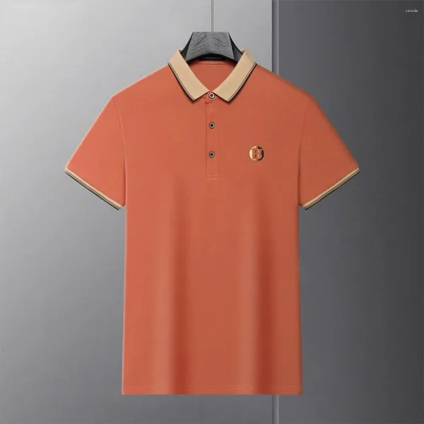 T-shirts pour hommes T-shirt T-shirt de polo d'été décontracté pour les vêtements pour hommes broderie à manches courtes tee-shirt mince masquetas masculino