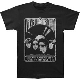 T-shirts pour hommes t-shirt de mode hommes coton marque teeshirt Hommes Funny T Shirt Femmes Cool tshirt Velvet Underground Velvet Vinyl FashionT-shirt 230517