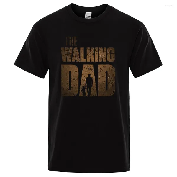 T-shirts masculins mode The Walking Dad Funny Men Imprimé 2024 Tshipt Hip Hop Summer