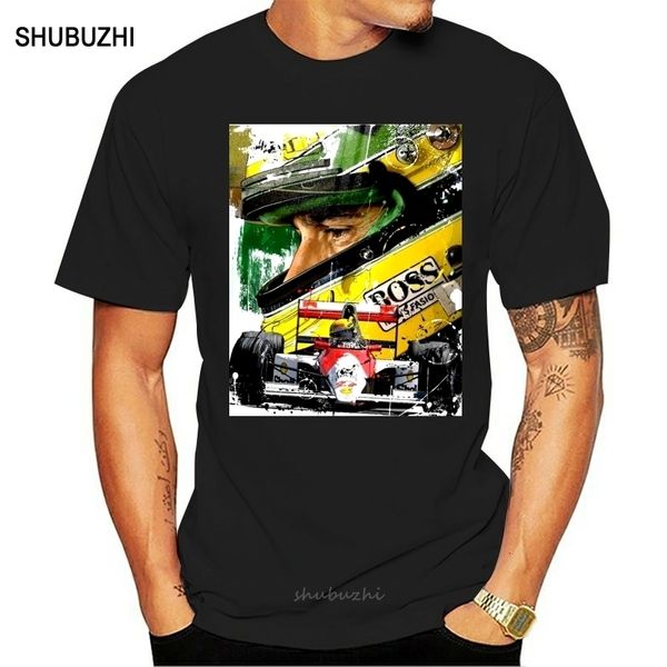 Camisetas para hombre, camiseta a la moda para hombre, camiseta con ilustraciones de AYRTON SENNA, camiseta estampada, camiseta de algodón para hombre, camiseta de marca de verano, talla europea 230504