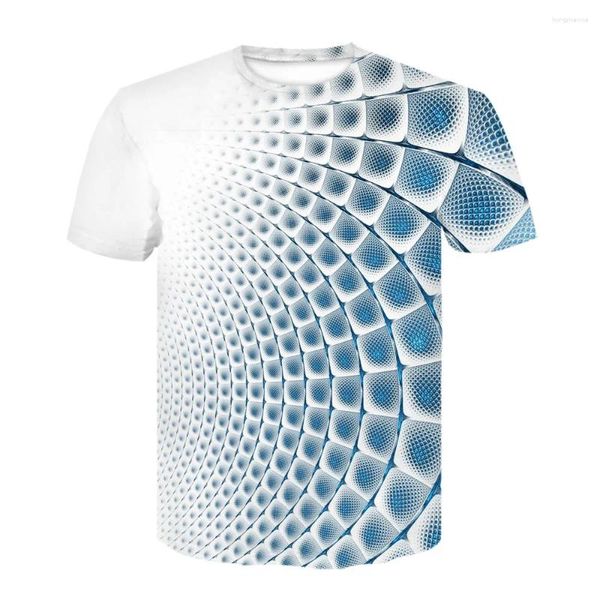 T-shirts pour hommes Mode Vortex Vertigo Science Fiction Impression 3D Unisexe Casual Manches courtes Streetwear Tee Tops Vêtements surdimensionnés