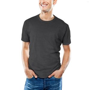 T-shirts pour hommes à la mode printemps / été décontracté à manches courtes col rond dégradé petit haut maillot de bain vêtements de sport hommes yoga