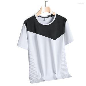 T-shirts pour hommes T-shirt de sport à séchage rapide 2023 à manches courtes d'été décontracté imprimé plus surdimensionné 3XL haut vêtements très extensibles