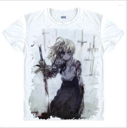T-shirts pour hommes Fate Grand Order Shirt Apocrypha Saber Cosplay Stay Night Zero