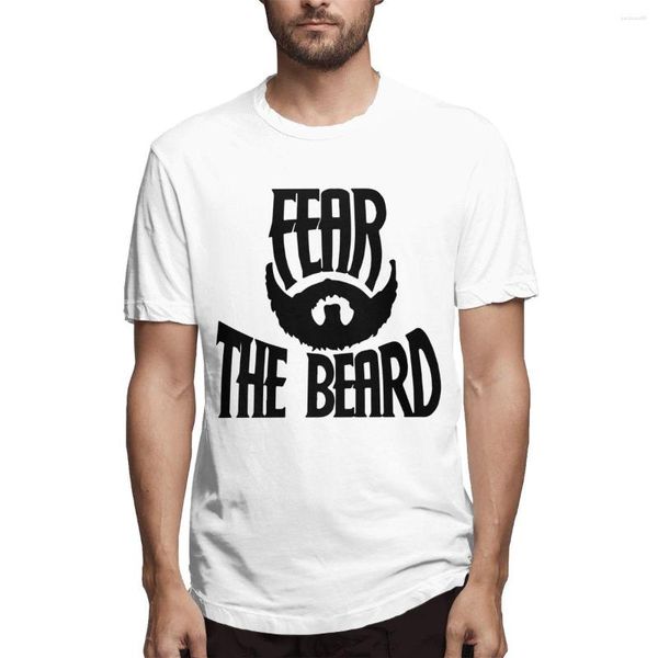 Camisetas para hombre, ropa informal con estampado de barba de Fear The Bear, camiseta de manga corta informal de Hip Hop para hombre de verano 2023, camisetas para hombre