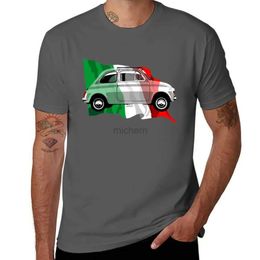 T-shirts masculins Fiat 500 T-shirt de drapeau italien Conception personnalisée VOTRE PROPRE T-shirt Graphique T-shirt pour hommes D240509