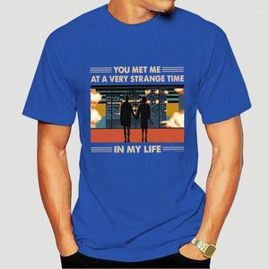 Heren t shirts vechtclub je ontmoette me op een heel vreemde tijd in mijn leven t-shirt 2975X