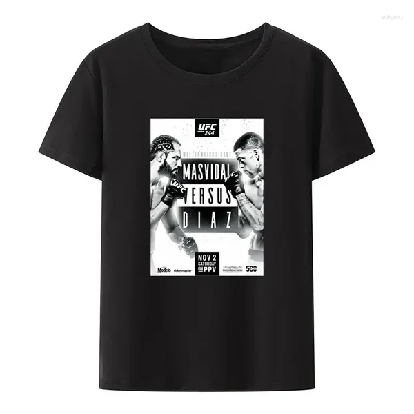 T-shirts pour hommes combat décontracté Nate Diaz impression chemise lutteur gagnant dessus frais Y2k vêtements été Humor rue mode Camisetas