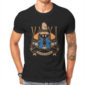 T-shirts masculins Final Fantasy Cid Game le plus récent Tshirt pour hommes Vivi Black Mage Round Neck Basic T-shirt Gift Chocobo Vêtements Strtwear T240510