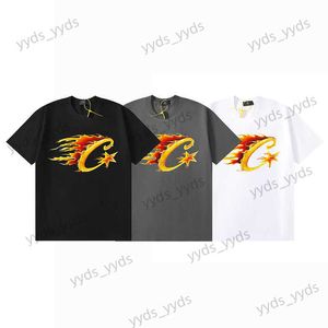 T-shirts voor heren -Flame-C-Starz Fashion Flame CC Loose Teenage Paar Bottom Shirt T230421 Korte mouw T230421