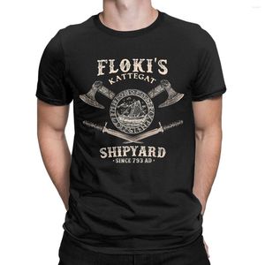 Heren t shirts flokis scheepswerf kattegat viking schip en zwaard shirt voor mannen vrouwen katoen ronde kraag tee korte mouw kleding zomer