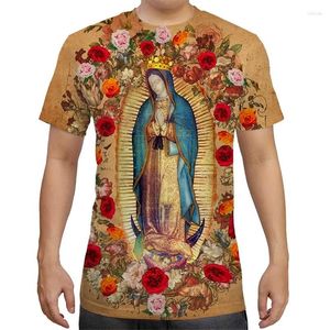 T-shirts pour hommes fleurs dieu chinois imprimé en 3D tendances d'été Streetwear personnalité décontracté à manches courtes t-shirts enfants hauts vêtements