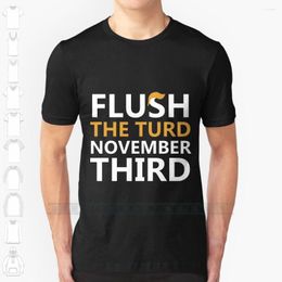 T-shirts pour hommes Flush The Turd 3 novembre Design personnalisé imprimé pour hommes femmes chemise en coton grande taille 6xl Vote Joe Biden Anti