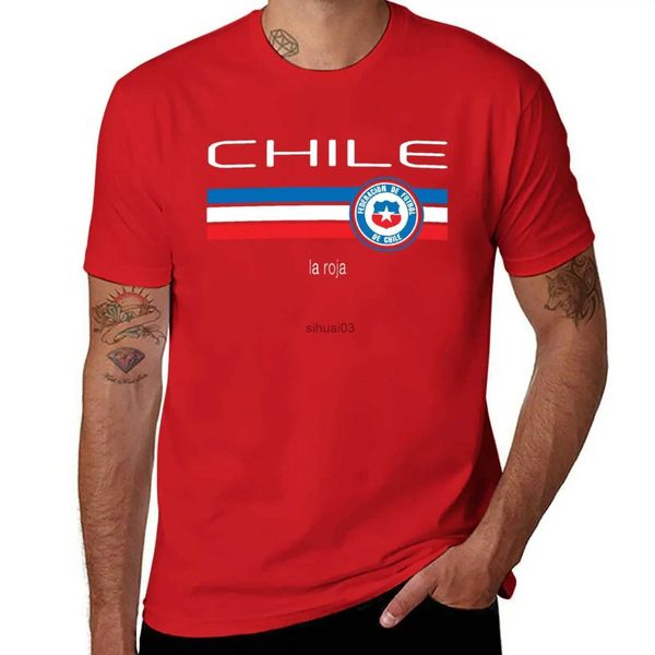 T-shirts pour hommes Football - Chili (Home Red) T-shirt vierges vêtements vintage hommes t-shirts blancs