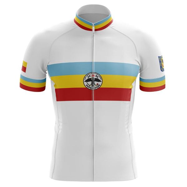 Camisetas para hombre para medalla de bandera colombiana, Jersey de ciclismo de manga corta, ropa deportiva, camisa ajustada de secado rápido, 2023