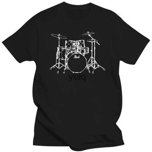 T-shirts pour hommes pour hommes tambours t-shirt imprimé graphique à manches courtes impression 3D t-shirt de grande taille haut décontracté design rond Neyolq