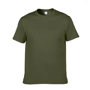 T-shirts pour hommes pour l'été bureau hommes chemise manches courtes absorption quotidienne de la sueur col rond pull décontracté respirant basique doux solide