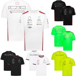 T-shirts pour hommes Formule 1 Racing Team T-shirt F1 Saison Motorsport Casual Polo Shirt Respirant Jersey à manches courtes Summeryf4o