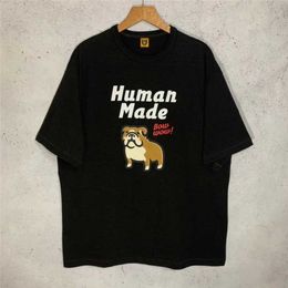 Herren T-Shirts Four Seasons Human Made Dog Mode T-Shirt Männer 1 1 B Qualität Human Made Frauen Vintage Shirt Baumwolle Kurzarm T-Shirt G230301