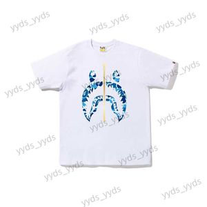 T-shirts pour hommes Four Seasons Commande ABC CAMO SHARK Camo Ape Shark Loisirs T-shirt à manches courtes pour hommes 23SS T230328