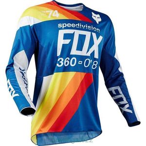 Heren T-shirts Vos Downhill Pak Hoofd Rijden Mountainbike Racing Motorfiets T-shirt Met Lange Mouwen Heren Top Yamaha 14JS