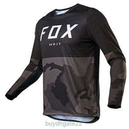 T-shirts pour hommes Fox Speed ​​Down Mountain Moto Cross-Country Race Costume Veste Cyclisme T-shirt à manches longues peut être réglé LSFA