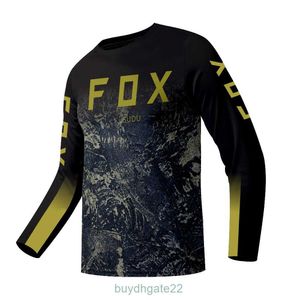 Heren T-shirts Fox Sudu Heren Motocross Wielershirt met lange mouwen Mtb Downhill Mountainbike Shirts Offroaddh Motor Enduro Kleding O6EL