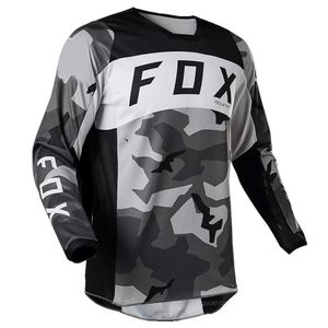 T-shirts pour hommes Fox Teleyi Motocross Jersey Racing Moto Vêtements Quick Dry VTT Chemises Dirt Bike Downhill Mountain DH Maillot de cyclisme à manches longues