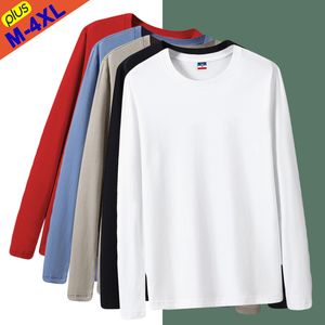 T-shirts pour hommes Livraison gratuite Hommes Femmes Coton T-shirts unis à manches longues Solide T-shirts de base Mâle Femme Slim Fit T-shirt Garçon Fille Plus Taille 230921