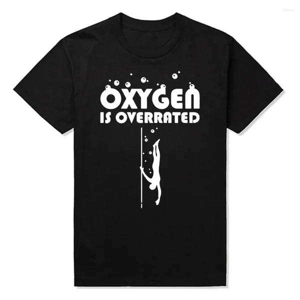 T-shirts pour hommes Freediving Oxygen Is Surfait Anniversaire O-cou Harajuku T-shirt Drôle Unisexe Graphique Mode Coton À Manches Courtes