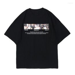 Hommes t-shirts liberté démocratique égalité imprimer à manches courtes t-shirts Streetwear Harajuku Hip Hop t-shirts décontractés hommes hauts d'été