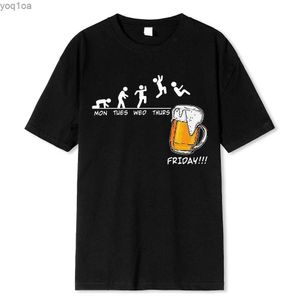 T-shirts masculins vendredi t-shirts de bière