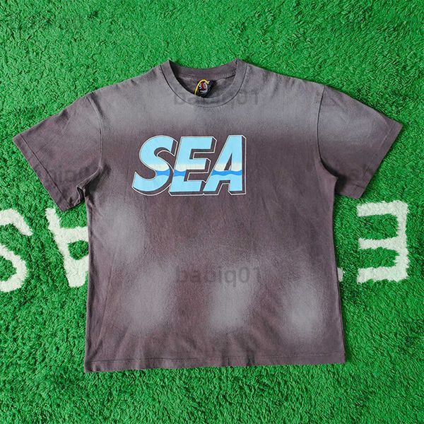 T-shirts pour hommes Frog Drift Fashion Streetwear Graphics Saint Michael Wind and Sea Vintage Crackle Print Retro T-shirt Tee Tops pour hommes T230321