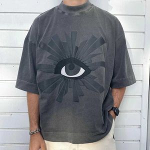 T-shirts masculins grenouille Drift Street Fashion Brand Home Error Error Imprimez surdimensionné T-shirt d'été lâche Q240517