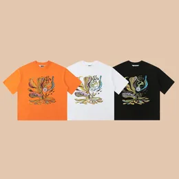 Mannen T-shirts Kikker Drift Streetwear HOUSE OF FOUTEN Gedrukt Vintage Kleding Losse Oversized Shirt Tops Tees Voor Mannen