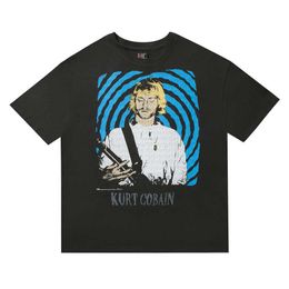 T-shirts voor heren Kikker drift Streetwear Kurt Donald Cobain Rock Vintage Mode Zomer Oversized Grafische Losse t-shirt t-shirt Tee Mannen homme T230209