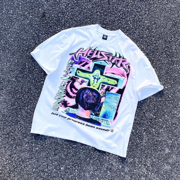 T-shirts pour hommes Frog Drift Streetwear Qualité Hip Hop Graffiti Imprimé Lâche Surdimensionné Coton T-shirts Occasionnels Tops Chemise Pour Hommes Unisexe