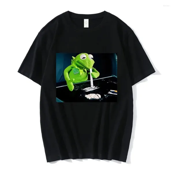 T-shirts pour hommes grenouille Muppet Hipster chemise drôle Narcos cadeau rétro T-Shirt unisexe Harajuku Streetwear coton à manches courtes