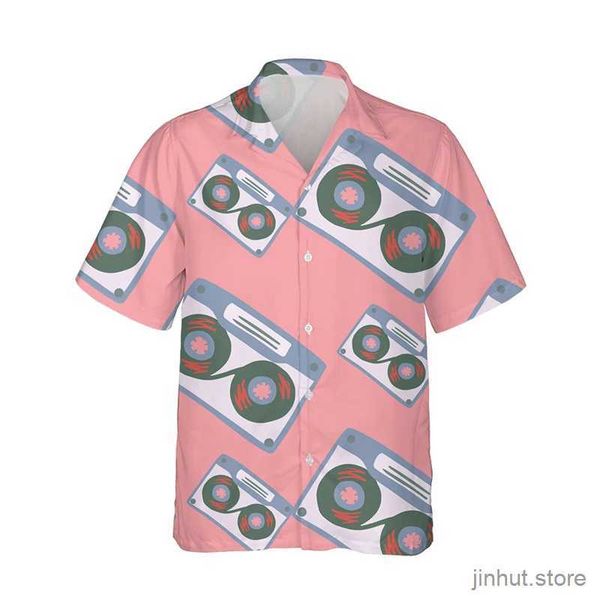 T-shirts masculins Fun Mens Shirt Hawaiian Shirt Loose Top 3D Print Shirts for Men 2024 Fashion Shirt Men Femmes Tee Tee Breathable Summer Summer Short Sleve Tees