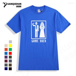 T-shirts pour hommes T-shirt amusant jeu sur mariage mariage humour enterrement de vie de garçon imprimé coton de qualité supérieure haute 16 couleurs t-shirts