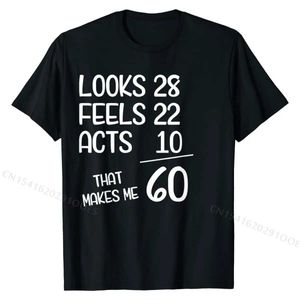T-shirts masculins Funny 60th Birthday Gift 60 ans Né en 1960 T-shirt Tops Cotton Ts pour hommes T-shirts GK Funky T240425