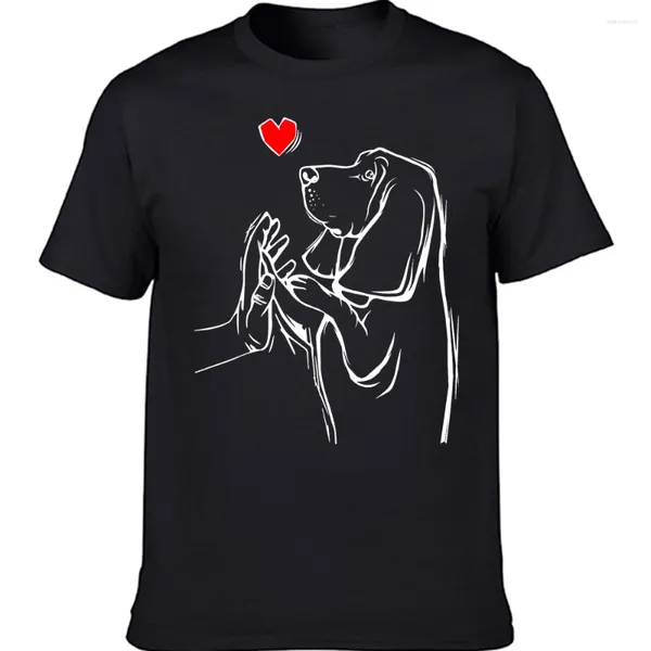 Camisetas divertidas para hombre Basset Hound Dog verano Navidad Día de la madre ropa informal de algodón manga corta regalos de cumpleaños camiseta para hombre