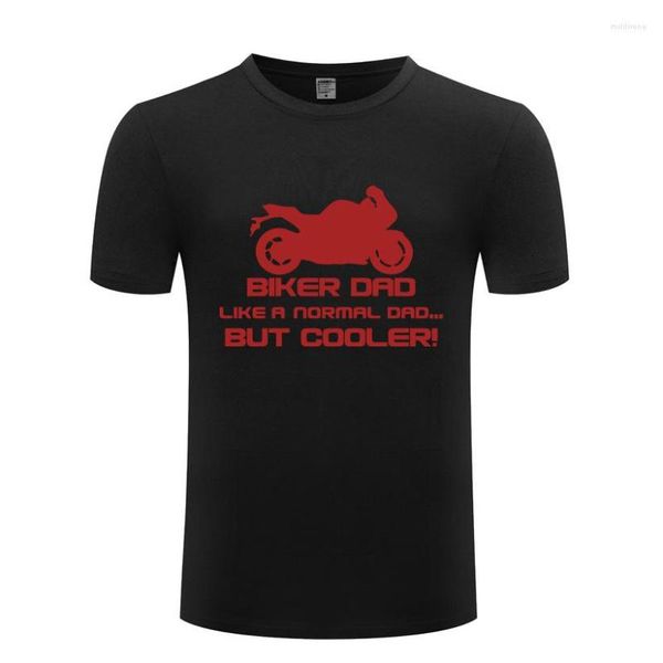 Camisetas para hombre Funny Biker Dad But Cooler - Motorbike Navidad Camisa de algodón Estampado Hombres Cuello redondo Verano Camisetas de manga corta Único