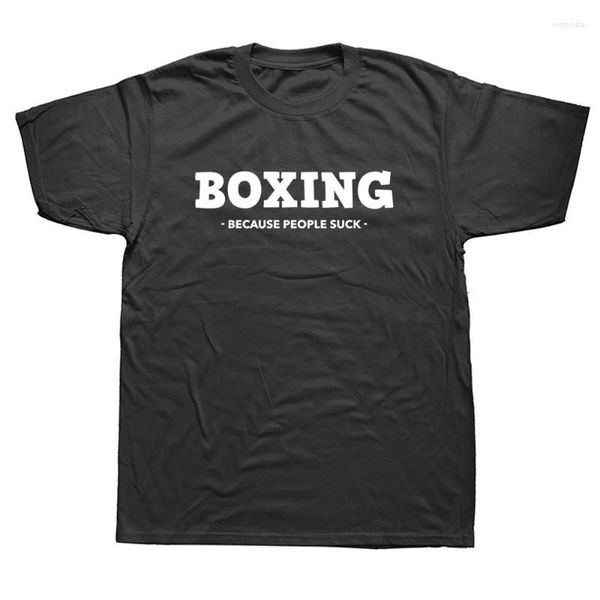 T-shirts pour hommes drôle boxe sarcastique nouveauté graphique coton Streetwear manches courtes cadeaux d'anniversaire été Style T-shirt hommes vêtements