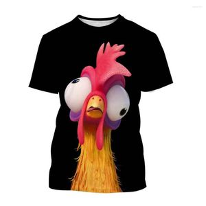 T-shirts pour hommes T-shirts de poulet drôles dessin animé Anime impression 3D hommes femmes mode chemise surdimensionnée garçon fille T-Shirts hauts vêtements