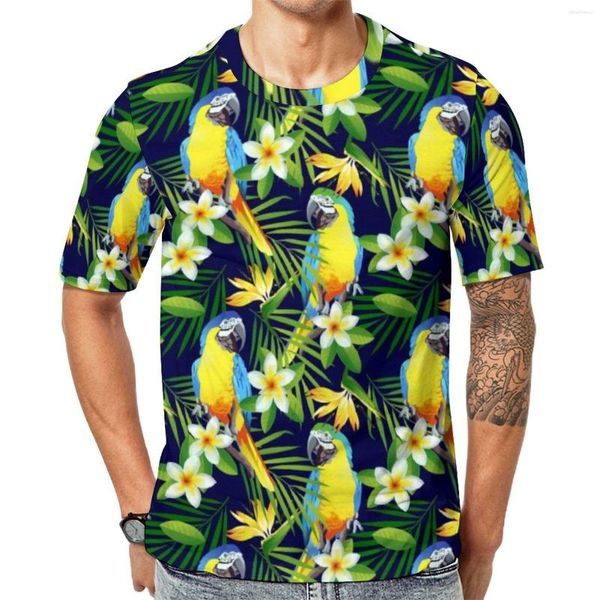 T-shirts pour hommes drôle Cool perroquet unisexe 3D imprimé T-shirt été grand décontracté mode séchage rapide