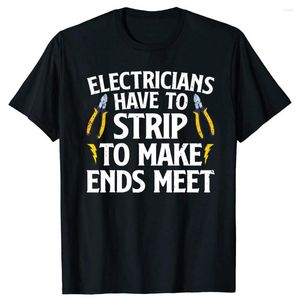 T-shirts pour hommes drôle électricien outils électriques Style d'été graphique coton Streetwear manches courtes ingénieur monteur cadeaux T-shirt