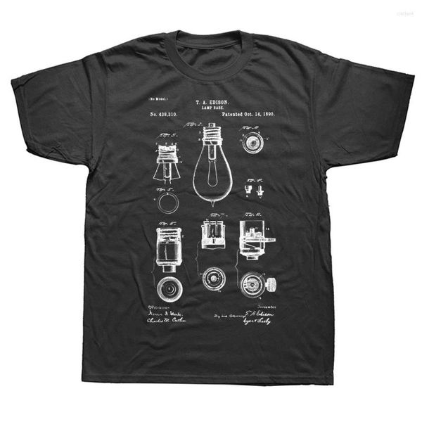 Camisetas para hombres Funny electricista bombilla electricidad ingenieras eléctricas de electricidad gráfica